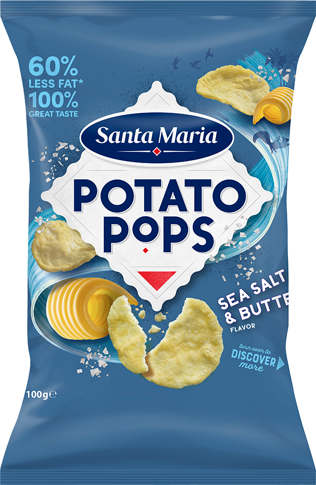  Sea Salt & Butter Potato Pops Chips