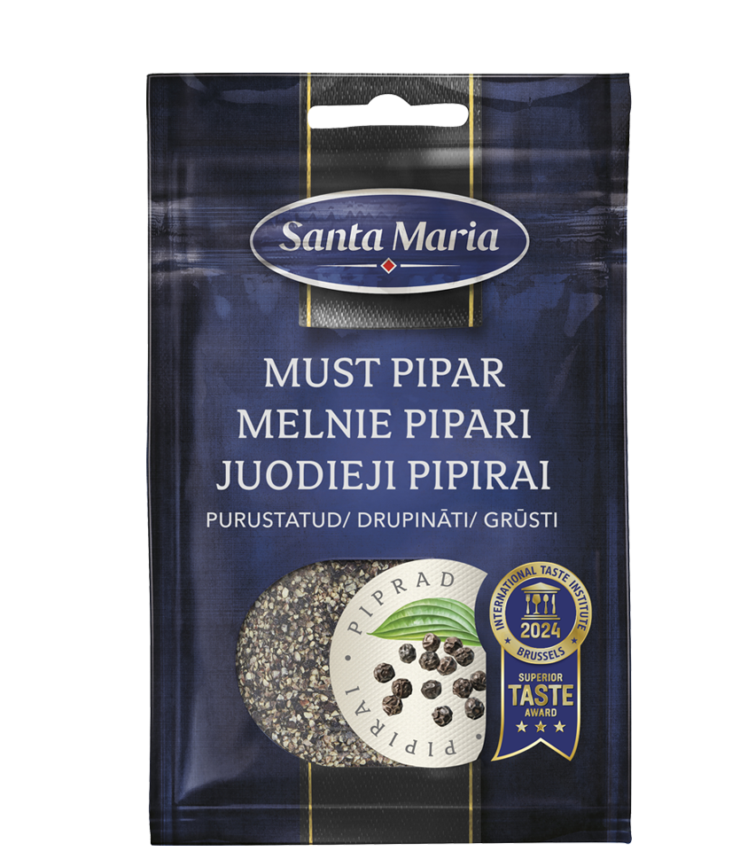 Melnie pipari, drupināti