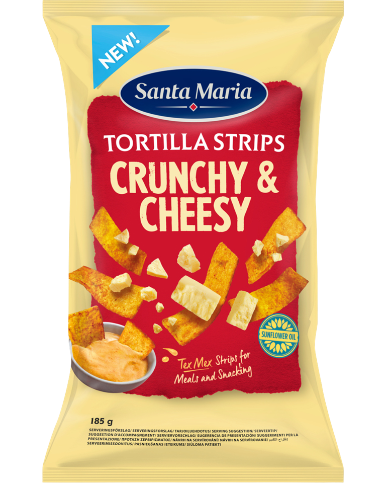 Tortilla Strips Crunchy & Cheesy