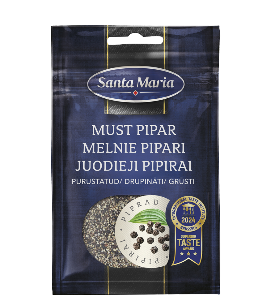 Melnie pipari, drupināti