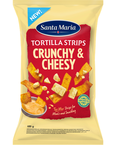 Tortilla Strips Crunchy & Cheesy