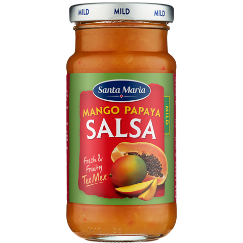 Burk med salsa - Mango Papaya