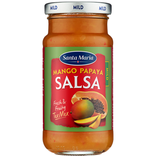 Burk med salsa - Mango Papaya