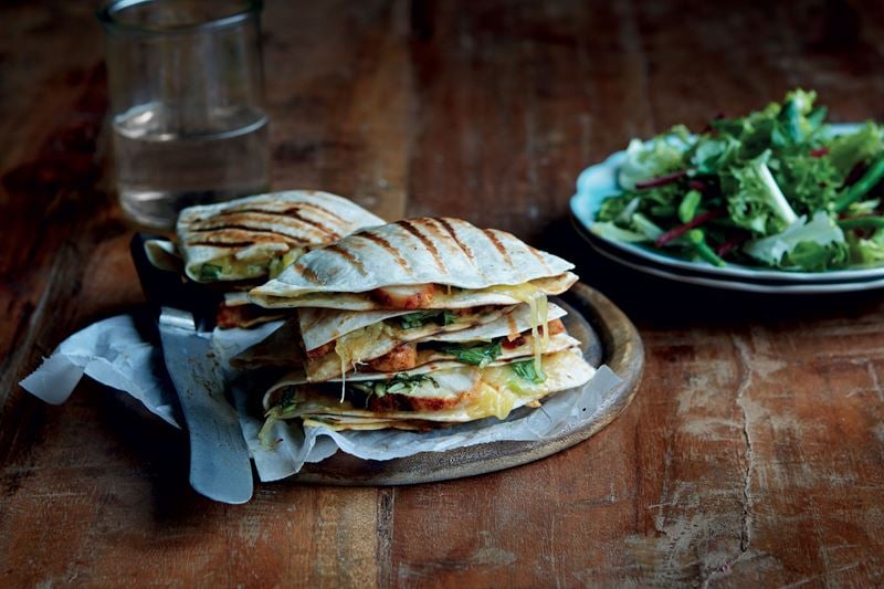 Quesadillas met gegrilde kip